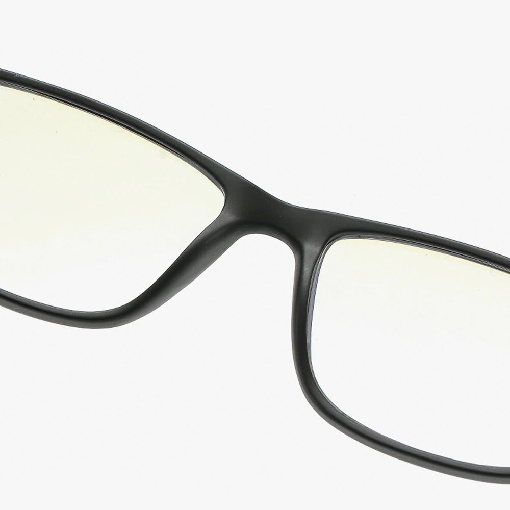 Anti-Blue Light Glasses Reflex TR90 (F2388) - Rectangular - Sand Black / Blue