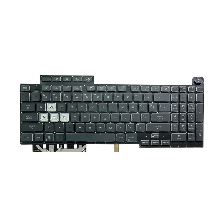 Tastatura compatibila cu Asus PX713IC PX713IH PX713IM PX713IR PX713QC PX713QE, Rog Stirx G17 G713I G713IC G713IE G713IH G713IM G713IR G713Q G713QC G713QE G713QM G713QR G713QY G713R G713RC G713RM G713RS G713RW G713RX iluminata, US