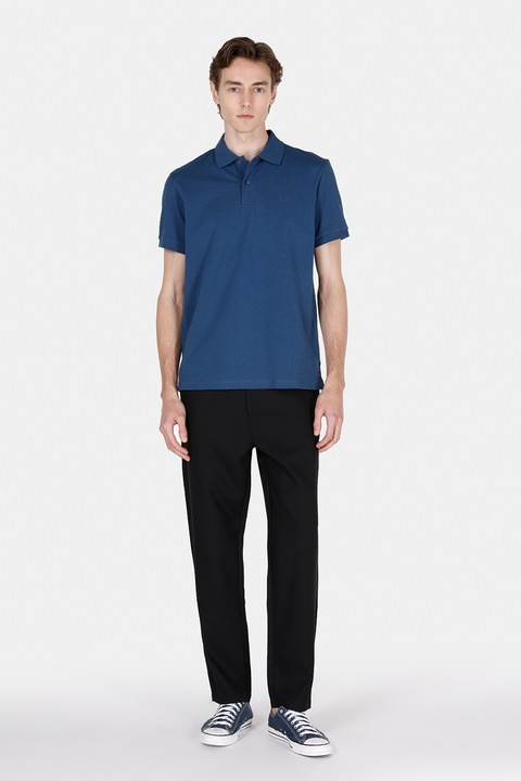 COLIN'S, Tricou polo cu logo brodat, Bleumarin