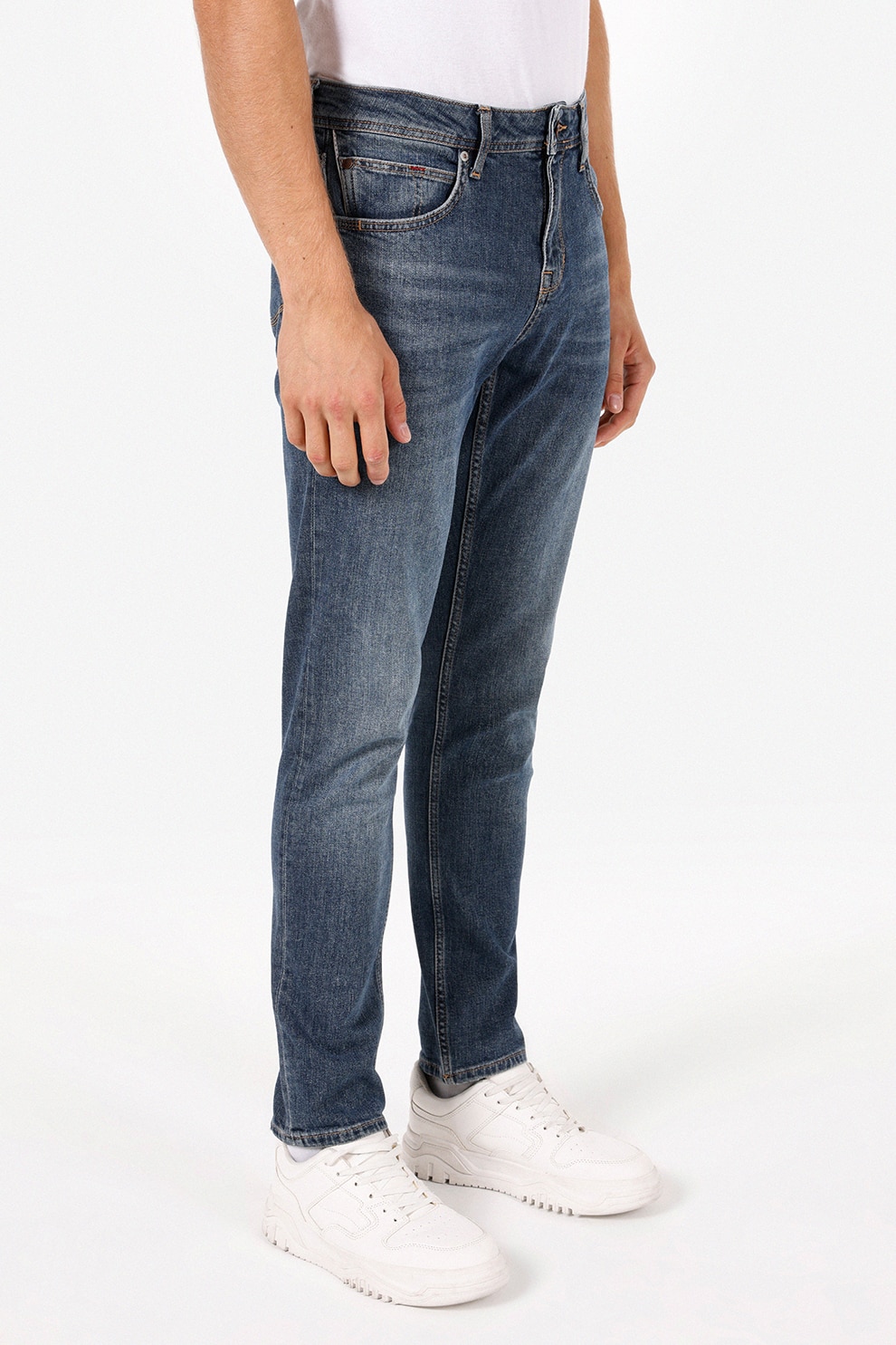 COLIN'S, Blugi regular fit cu talie medie, Albastru, W28-L32