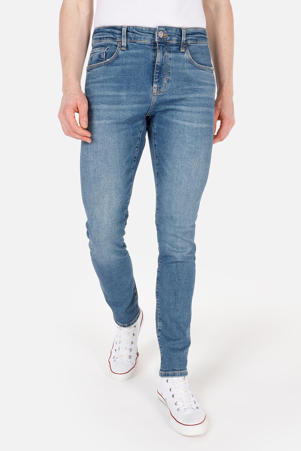 COLIN'S, Blugi slim fit, Albastru deschis, W27-L30