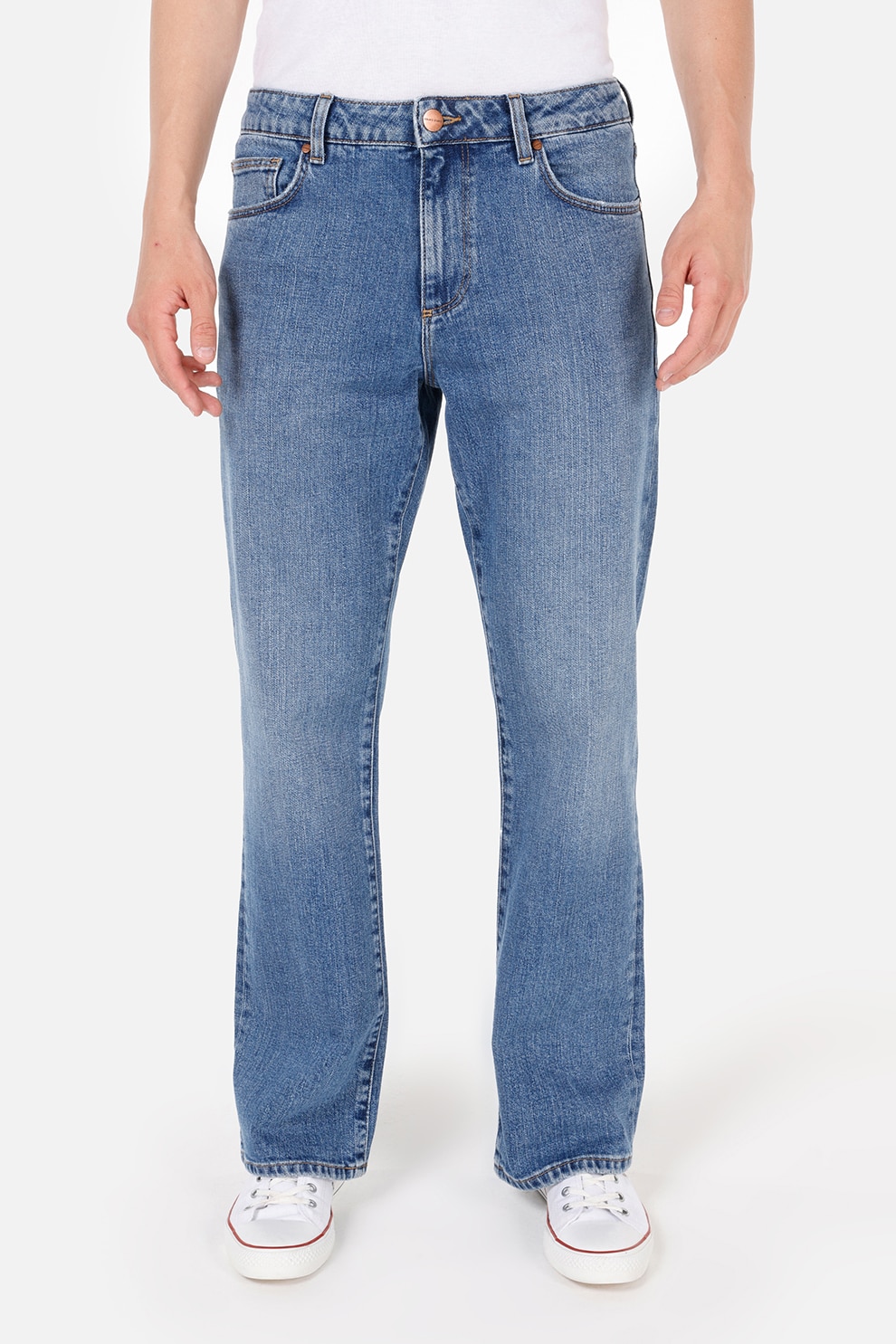 COLIN'S, Blugi cu croiala ampla, Albastru prafuit, W33-L34