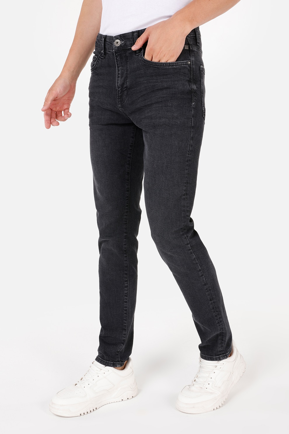 COLIN'S, Blugi slim fit, Negru, W29-L32