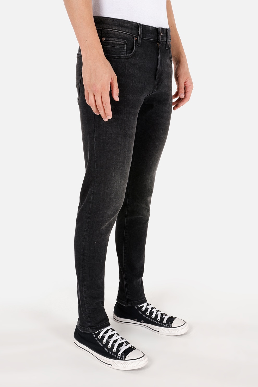 COLIN'S, Blugi skinny cu 5 buzunare, Negru stins, W28-L32