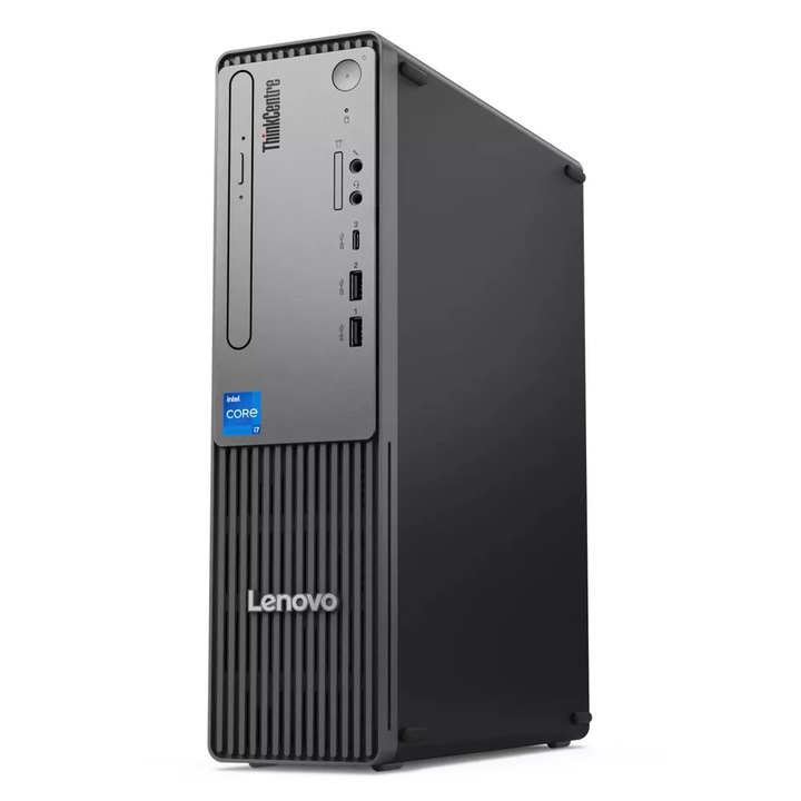 Настолен компютър Lenovo ThinkCentre neo 50s Gen 5, 12XD008CBL.2TBSSD, Windows 11 Pro, Intel Core i5-14400 (10-ядрен), Intel UHD Graphics 730, 16GB 4800MHz (1x16GB) DDR5, Черен