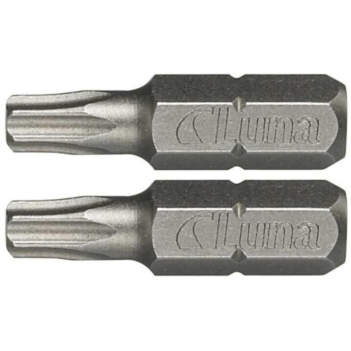 2 Grot Bit Torx TX27 készlet, 1/4", 25 mm, Luna