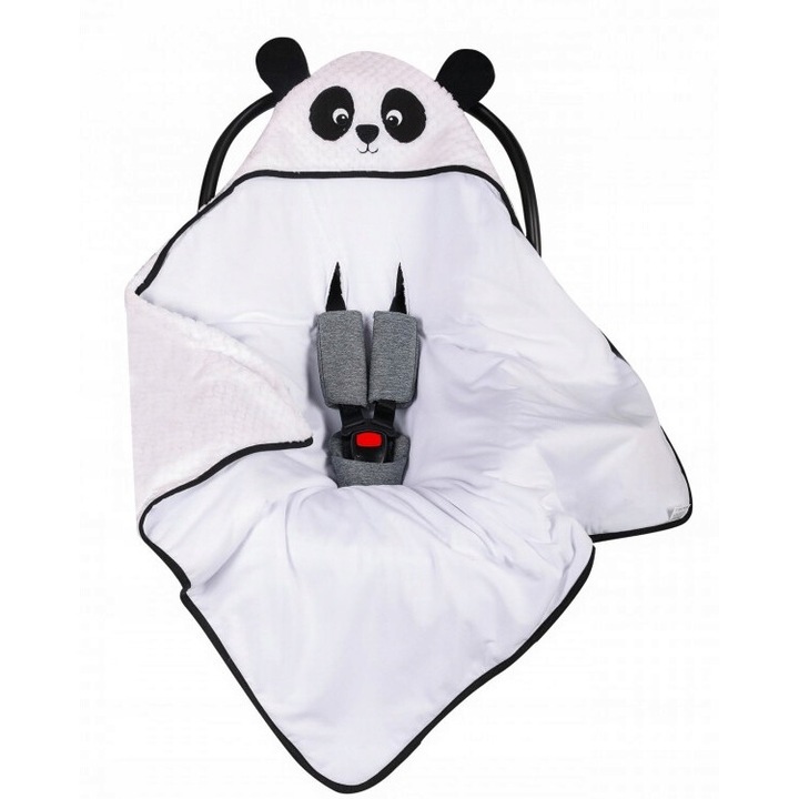 UVIE takaró állatoknak fotelhez, 80x80 cm, hipoallergén, kapucnival, fehér