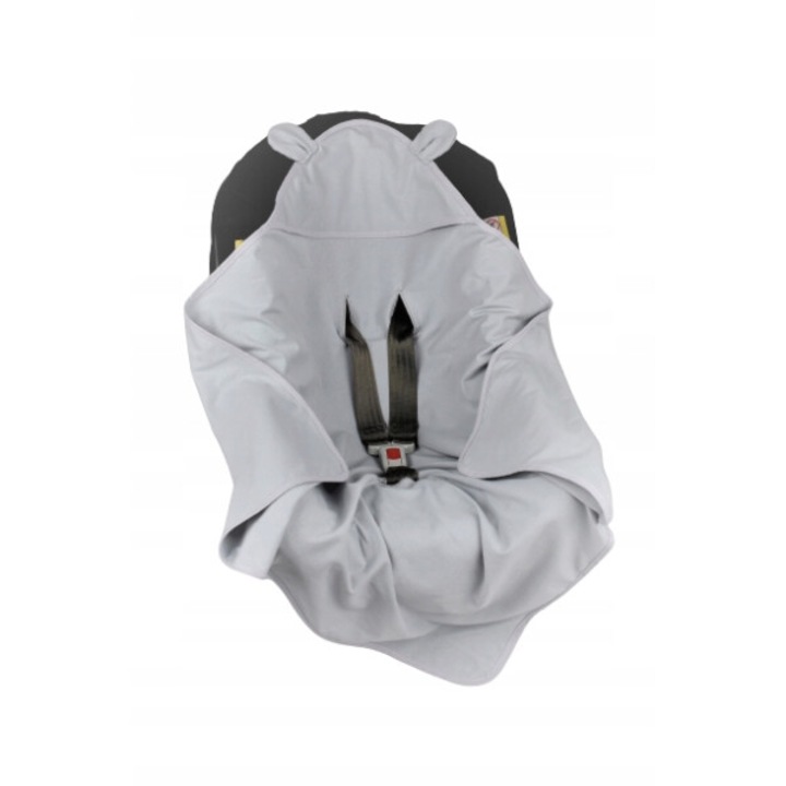 UVIE Autósülés takaró 80 x 80 cm pamut, Nyár, szürke