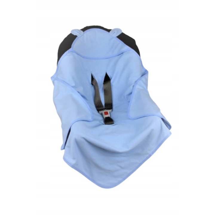 UVIE Autósülés takaró 80 x 80 cm pamut, Nyár, kék