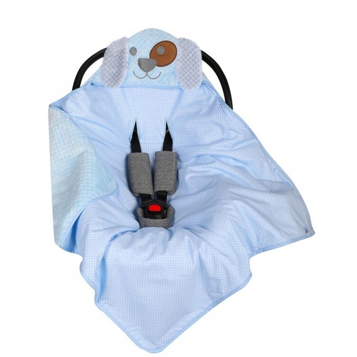 UVIE Animals babatakaró 80x80 cm, hipoallergén, tűzőgéppel, többszínű