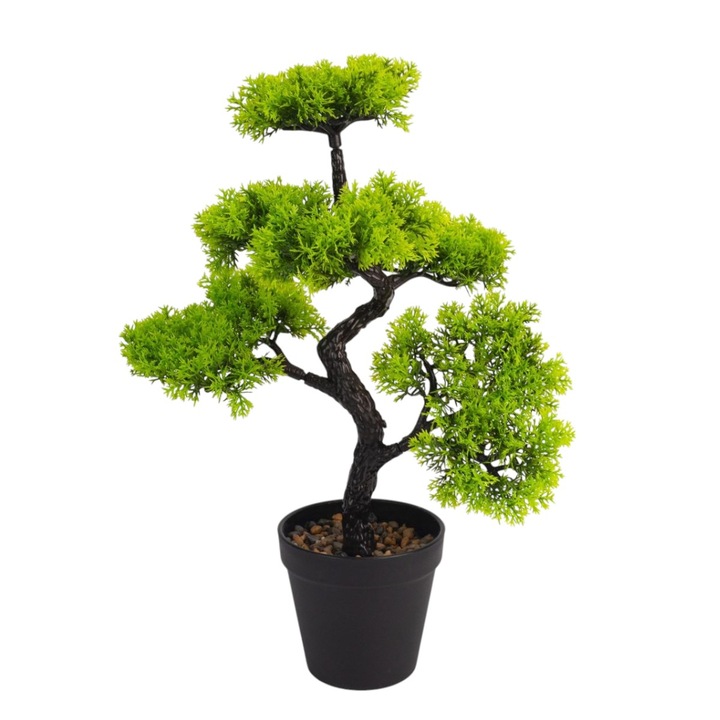 Изкуствено растение, тип Thuia, със саксия, Naimeed Company, D6911, 40x12 см, Зелена