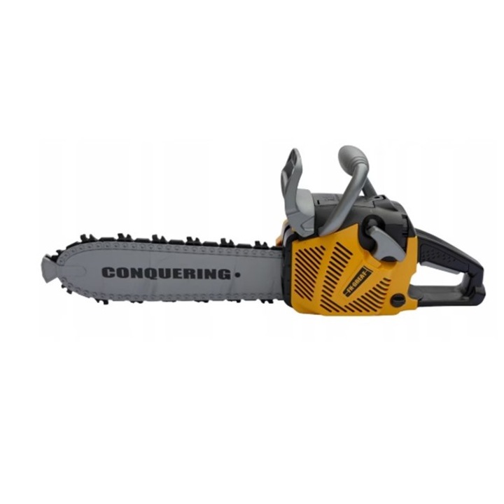 Jucarie Fierastrau Electric pentru Copii, Cyrax, cu Sunete si Lumini, Joc de Rol Interactiv, +3 Ani, 43 x 10 x 18.5 cm, Portocaliu