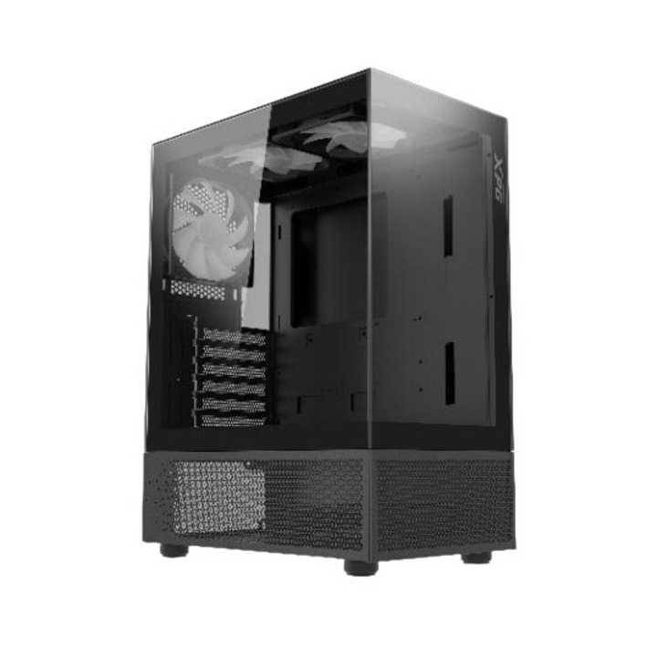 Carcasa XPG INVADER X MINI, Midi Tower, 2x3.5", 1x2.5", Neagra, 210x359x460mm