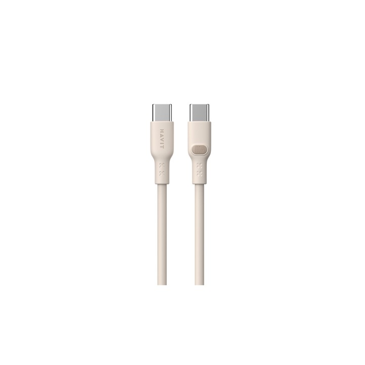 USB Type C kábel Havit CB6284 2.0m, bézs