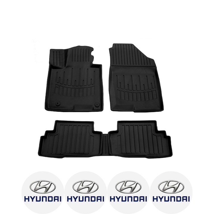 Set covorase auto Hyundai Tucson (Nx4) (Hybrid) (2021-) dedicate, si 4 stickere rotunde autoadezive de 6 cm Hyundai