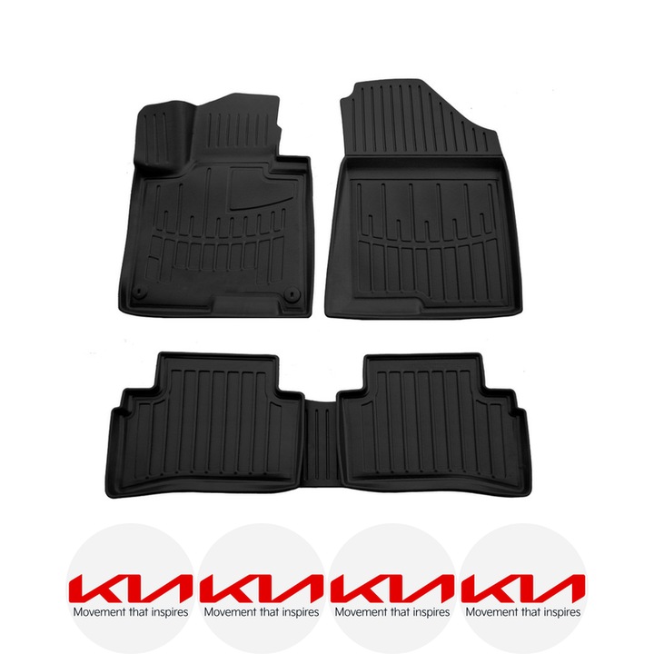 Set covorase auto Kia Sportage (Nq5) (2021-) dedicate, si 4 stickere rotunde autoadezive de 6 cm Kia