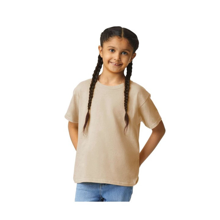 Gildan gyermek póló - GIB3000i, Bézs