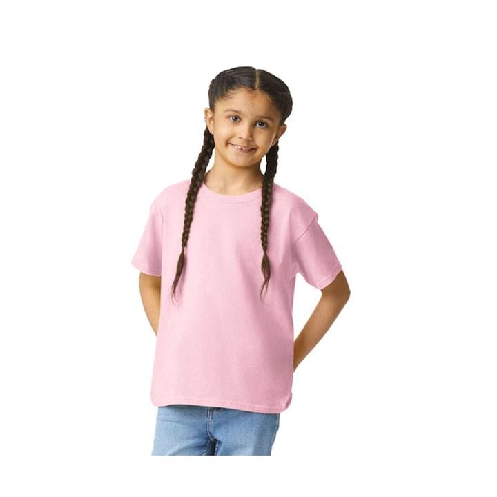 Gildan gyermek póló - GIB3000i, Rózsaszín
