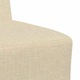 Canapea Scaun fara brate vidaXL, crem, 55 cm, material textil