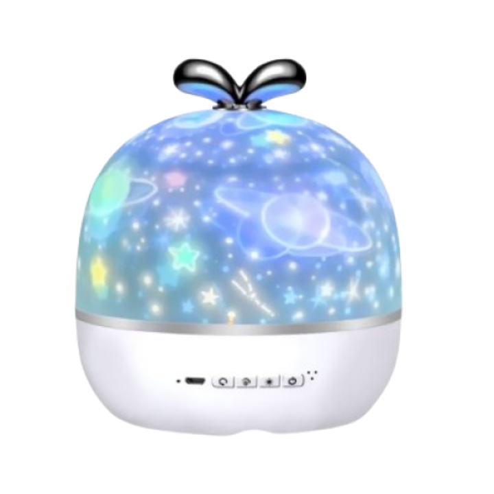 Hozro LED forgó Starlight projektor lámpa integrált zenével a pihentető légkörért