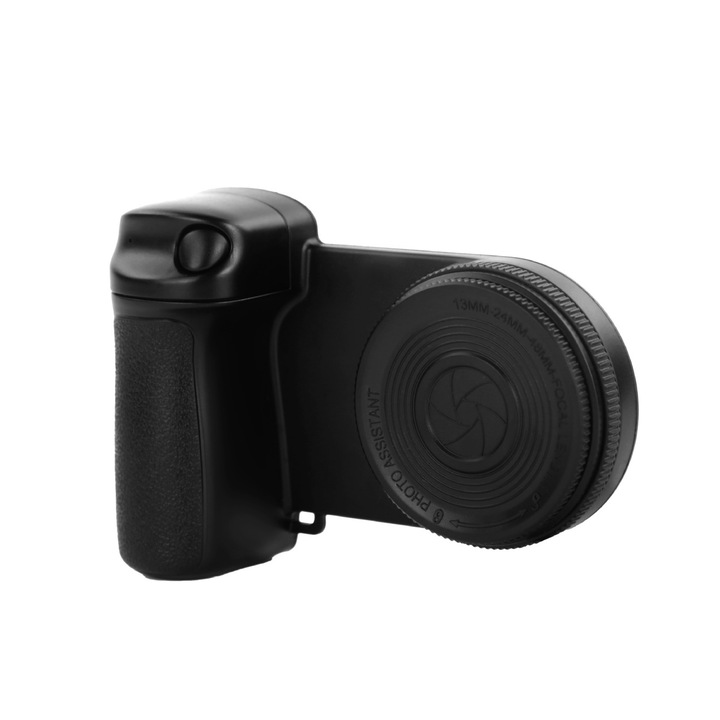 Lumina de umplere pentru fotografie, live streaming / video / selfie, rotatie la 360 °, telecomanda Bluetooth, design magnetic, anti-alunecare, compact si portabil, negru