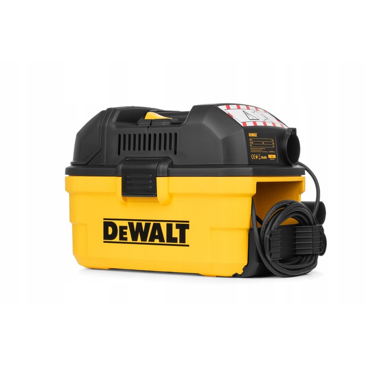 Прахосмукачка за мокро/сухо почистване 15 л, DeWALT, лека, 6921183004354
