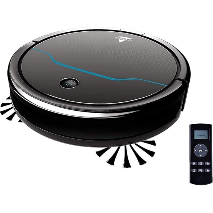 Aspirator Robot Bissell EV675 pentru Podele Dure si Covoare, pana la 100 de minute, Ideal pentru Parul de Animale, Revenire Automata la Statia de Incarcare