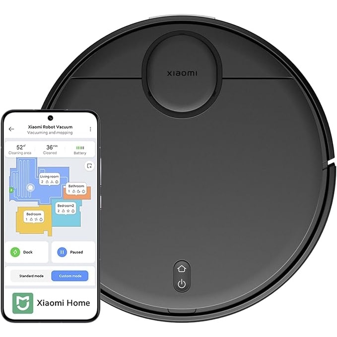 Aspirator Robot Xiaomi T12 B106GL, Curatare Inteligenta, functie de Stergere, Aspiratie 3500 Pa, Navigatie LiDAR, Detectare Obstacole, Autonomie pana la 130 de minute, Control prin Aplicatie
