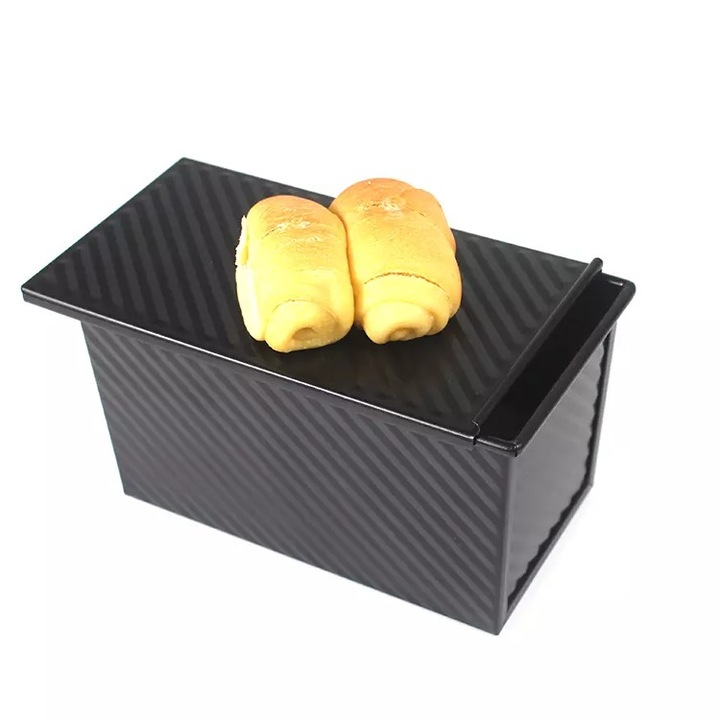 Tava profesionala Pullman pentru copt paine toast, capacitate 450 gr., negru