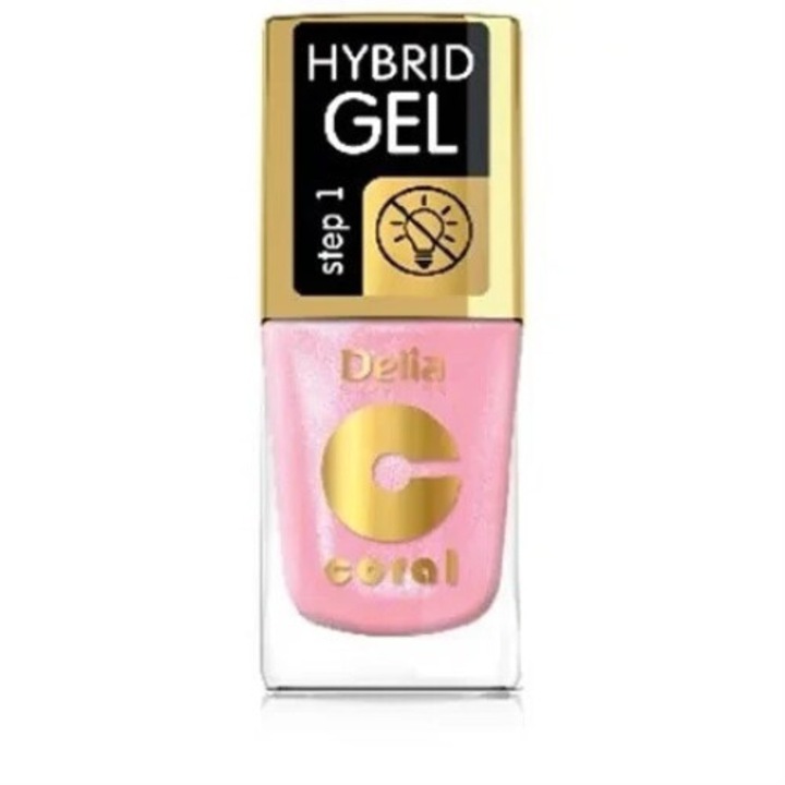 Delia hibrid körömlakk, árnyalat 100 Pink Pudding, rózsaszín, 8ml