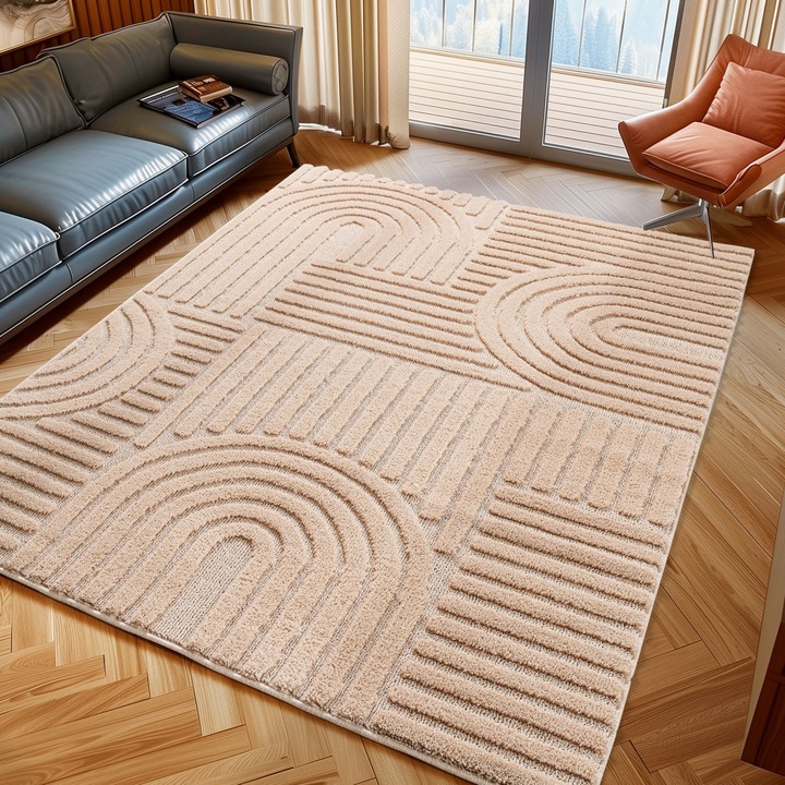 Covor Living, Art V1, 240X340cm, Polipropilena, Fir 8 mm, 1900 g/mp