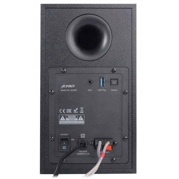 Fenda 2.0 R23BT PC hangszóró, 40W, Bluetooth, fekete