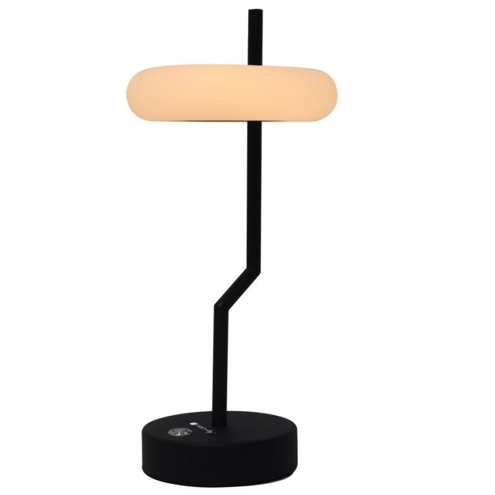 Techly безжична LED настолна лампа, сензорно управление, бяла, 8059018368994