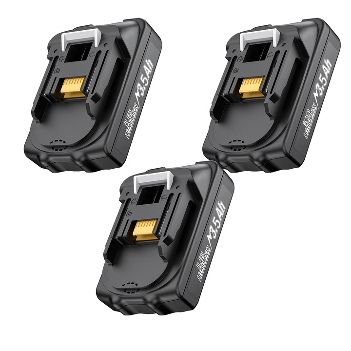 Baterie reincarcabila 18V, 3500mAh, set de 3 bucati