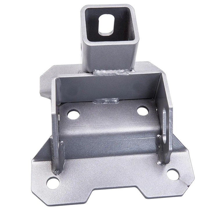 Carlig remorcare 2 inch, argintiu, pentru Can-Am UTV Maverick X3 Turbo 2016-2020, 66x53x38cm