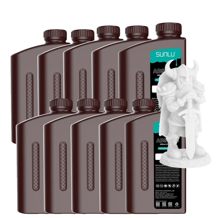 Rasina tip UV similara ABS, alba, 1000g, rezistenta, flexibila, 10KG