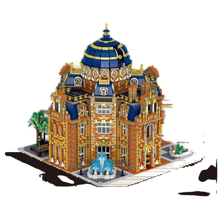 Set de constructie, 14133 piese, material ecologic, multicolor