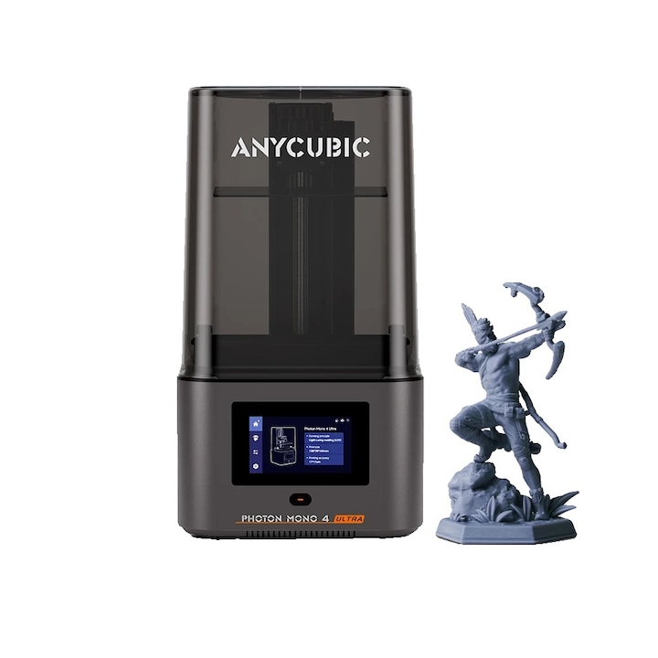 3D принтер Anycubic Photon Mono 4 Ultra, 10K LCD екран, скорост на печат 120mm/h, размери 153.4x87x165mm