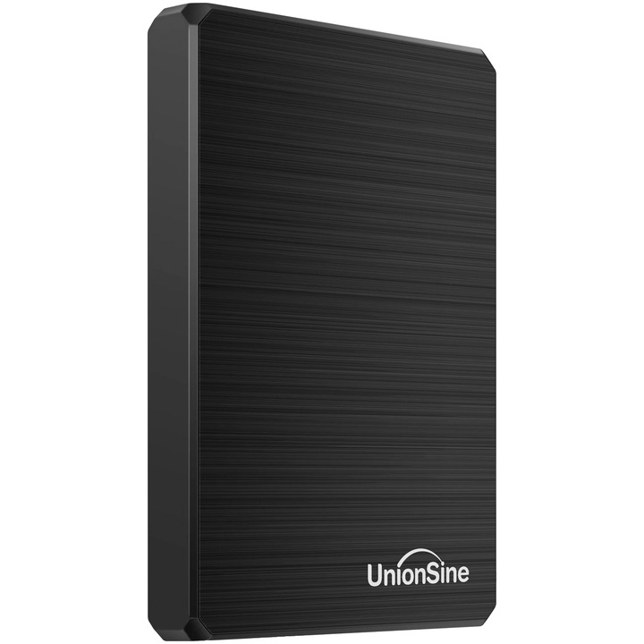 Külső merevlemez, UnionSine, USB 3.0, fekete, 750 GB
