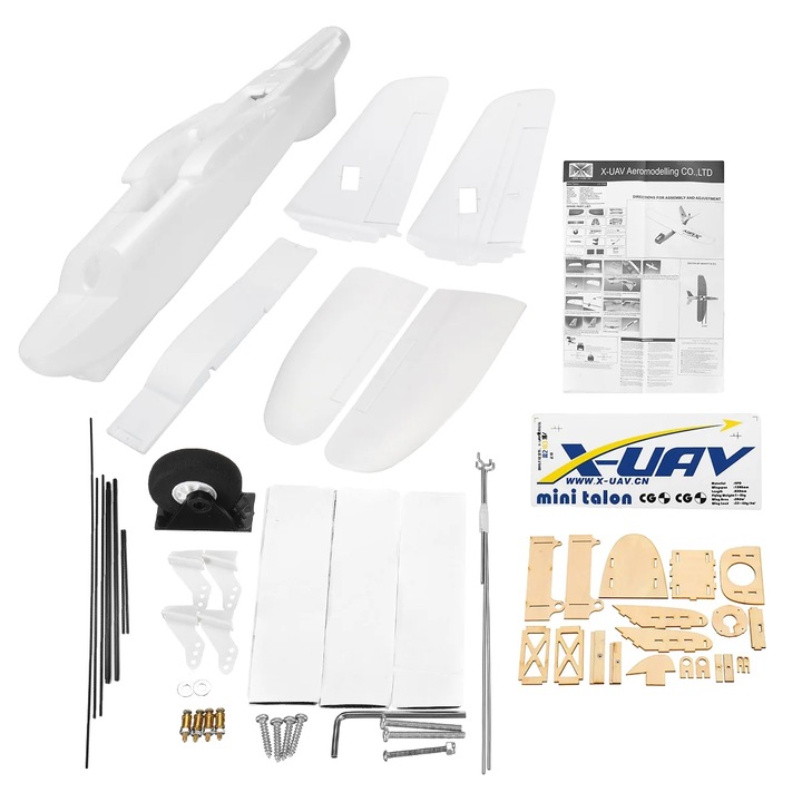 Mini Talon Kit, модел на самолет, 1300 mm, EPO и конструкция от шперплат