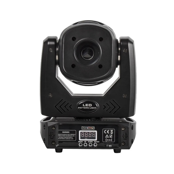 Lumina mobila LED, 75W, 540 pan, 200 tilt, 7 culori, set 1 buc, priza EU