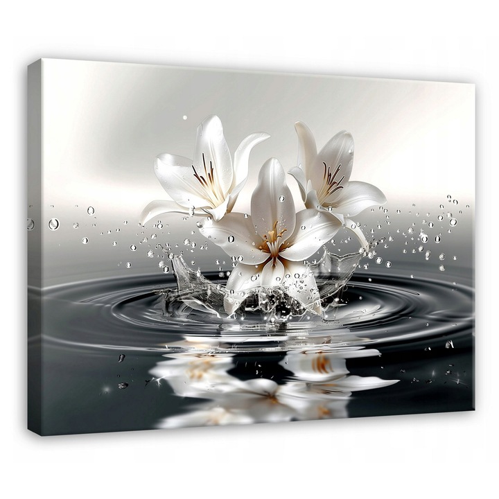 Tablou Canvas Living, Flori, 100x70 cm, Abstract, Decorative, Bucatarie, Camera De Zi, Dormitor, PP15288O1