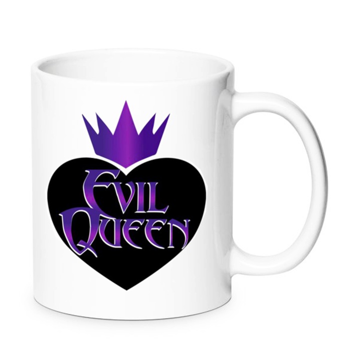 Cana ceramica Evil Queen 330ml, design inima neagra, Chn