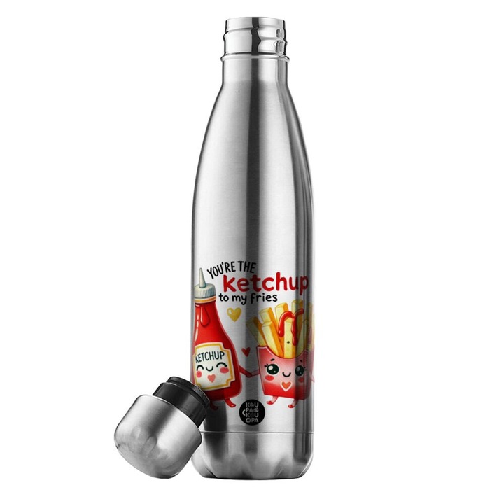 Termos din inox, 500ml, design ergonomic, izolatie avansata, fara BPA