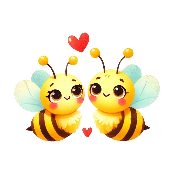 Sticker decorativ, Albinute, Galben, 20050ST-2