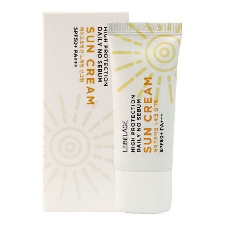 Crema protectie solara No Sebum SPF 50+ PA+++, 30 ml Lebelage