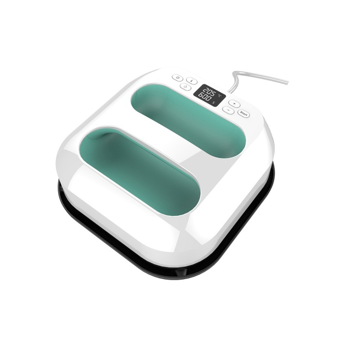 Prensa termica portabila C03, 9x9 inchi, 900W, temperatura reglabila, design compact