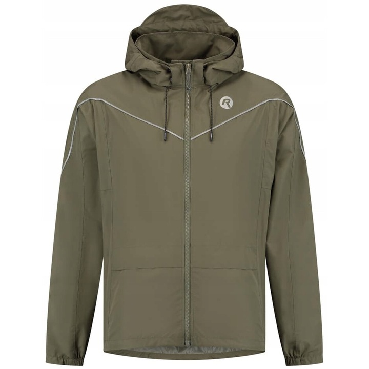 Jacheta de ciclism Rogelli Commuter Essential, impermeabil, poliester, kaki