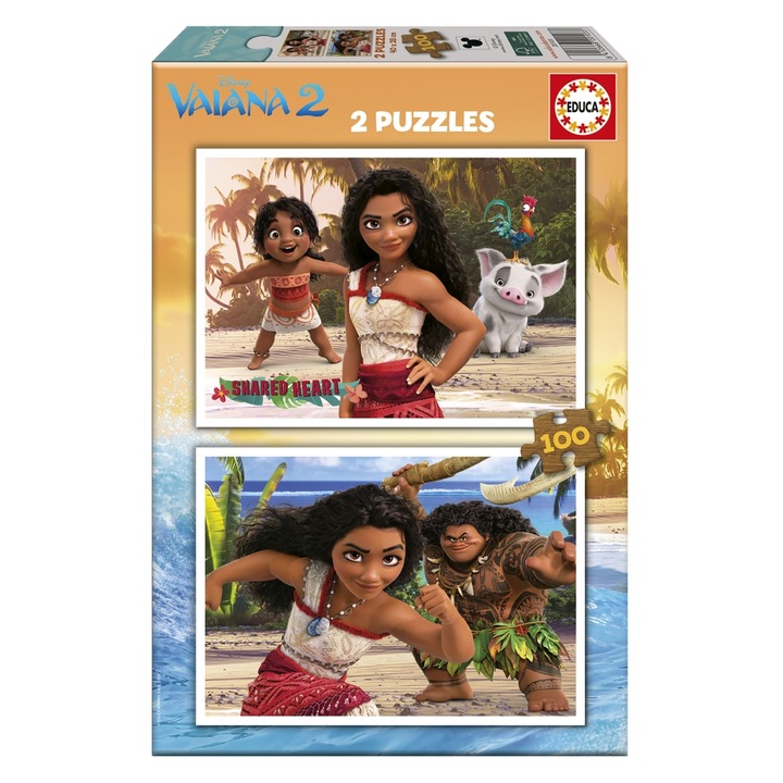 Educa, Vaiana II. puzzle, 2 x 100 darabos