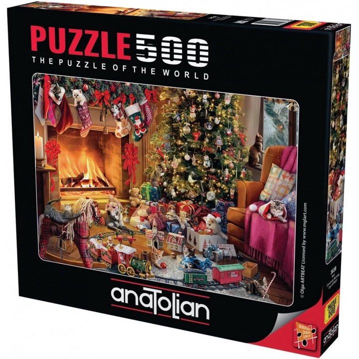 Puzzle, Anatolian, Dimineata de Craciun, 500 de piese